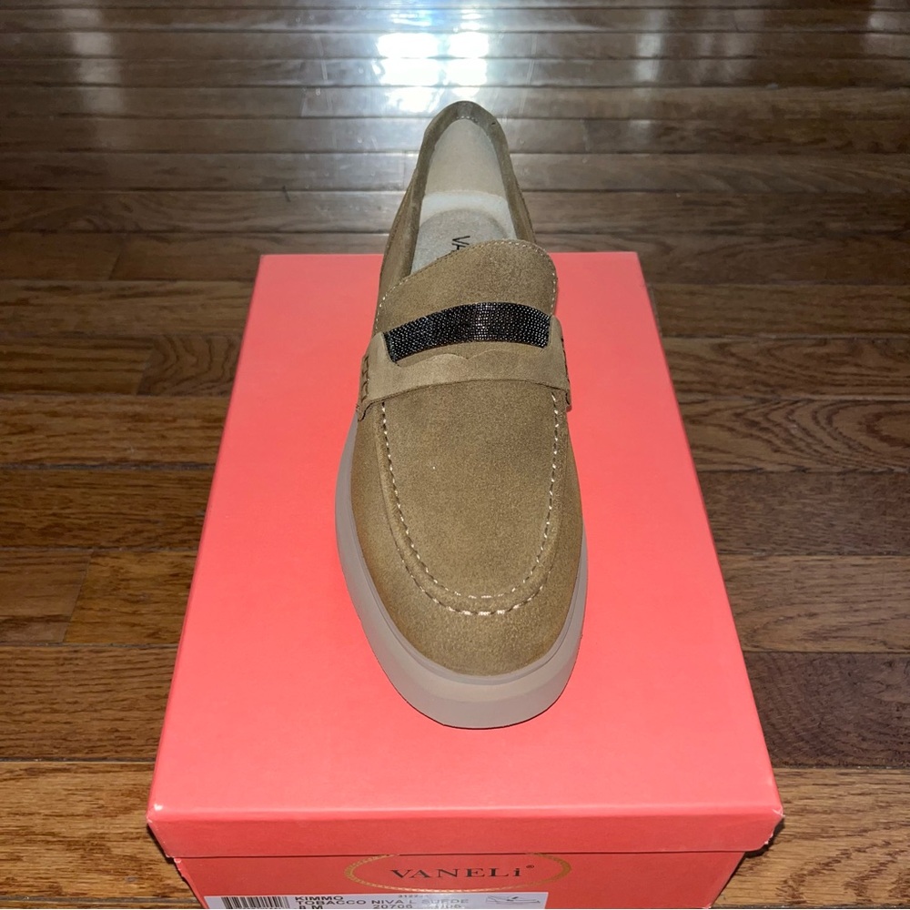 NEW Vaneli Suede Kimmo Loafers Tobacco Brown Women’s Size 8 - Picture 5 of 12